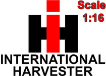 IH International Harvester Pré-Cut Decals Scale 1:16