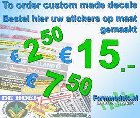 Decals requested by e-mail