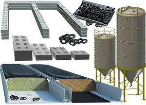 (Sleuf-) Silo's, Betonblokken & Afdekking