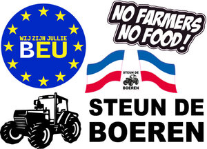 (BOEREN) PROTEST Stickers