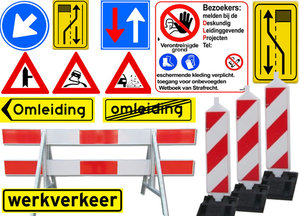 Arbeit zeichen / Verkehrsschilder