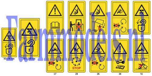 Autocollants Danger et Avertissement