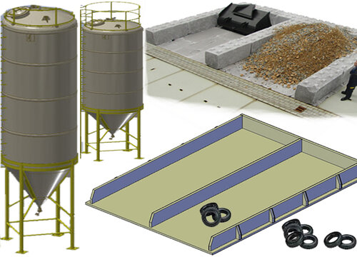 Concrete blocks & (Slot) Silos