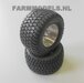 Ø 52 mm: 2x Michelin Cargo X Bib 850/50 R30.5 banden  met aluminium velgen 1:32  