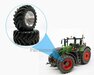  Ø 53.9 x 22.8 mm: FENDT 942 WIKING: 2x Alu. Vooras velgen MET MF banden, geschikt voor de Wiking Fendt 942 (Massieve Aluminium velgen) 1:32 