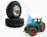 Ø 69.2 x 25.3 mm: FENDT 942 WIKING: 2x Aluminium Achteras velgen BLANK geleverd MET MF banden (Massieve Aluminium velgen) 1:32