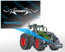 Fendt Frontgewicht sier sticker. Wit op transparante folie 12x40mm Pré-Cut-Decals-1:32-Farmmodels.nl