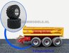 Ø 53.1 x 31 mm: 2x Michelin MEGA-Xbib band (Ropa klein) + 2x Aluminium Velgen  geschikt voor de ROS/ BOUWKIT (stuur) assen 1:32                 