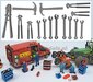 Gereedschap set, 1x Betonschaar, 8x Steeksleutels, 4x Tangen en 2x Hamers  RESIN, blank geleverd 1:32 