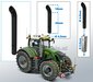 Uitlaat pijp met bocht ZWART gespoten Ø 4,2 mm x 55 mm, geschikt voor beschermkap serie met Ø 6,6 mm   1:32  