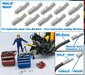 VOLUMEVOORDEEL: 10x MAN koppelingen, geschikt voor hydroliek leiding van Ø 0.8 mm  3D geprint kunststof aluminium gespoten geleverd  1:32     