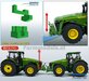 BOUWKIT: John Deere 8R 410 VOORAS VERHOOG SET, RESIN,  John Deere GROEN Gespoten geleverd 1:32    Farmmodels Premium Line Series