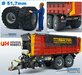 Ø 51.7 mm: 2x Mitas Agriterra 02 Banden met RESIN velgen ALUMINIUM METALIC gespoten Velgen  1:32   Farmmodels Premium Line Series  