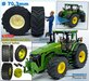 Ø 70.3 x 30.4 mm: JOHN DEERE 8R 410: 2x Michelin Axiobib2 Banden + RESIN Velgen BLANK geleverd 1:32    Farmmodels Premium Line Series  