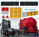 8x ACHTERLICHTEN met ZWART HUIS 4.2 x 4.2mm + 9x ORANJE + 4x Overige Achterlichten + 2x Driehoekreflectors, alles met HIGH GLOSS  1:32 
