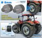 2x  CASE-NH-STEYR STEEK-ASSEN   Ø 8mm t.b.v. ACHTERAS RESIN BLANK Geleverd  1:32  Farmmodels Premium Line Series