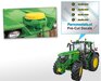 4x JD Starfire 7000 GPS Autopilot sticker set op TRANSPARANT 1.6mm hoog Pré-Cut Decals 1:32 Farmmodels.nl 