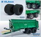 Ø 46.8 mm: TEBBE HS 240: 2x Vredestein Flotation Pro Banden met ZWART GLANS gespoten Velgen 1:32 Premium Line Series  