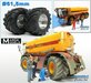 Ø 61.5 x 33.3 mm: VREDO VT 7028: 2x Michelin 1050 lagedruk Banden + ALUMINIUM velgen BLANK geleverd 1:32 Farmmodels Custom Line Series    