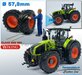 Ø 57.8 mm: CLAAS 950/ 960 Wiking: 2x Vredestein Banden Kunststof Velgen CLAAS ORANJE Gespoten  1:32   Farmmodels Custom Line Series  