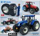 Ø 61 x 25 mm: CASE CS150/ NH T7550/ STEYR 9145: 2x Brede Banden (nr. 2A) + ALUMINIUM velgen BLANK geleverd 1:32 Farmmodels Custom Line Series  
