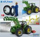 Ø 45.7 x 7.5 mm: 2x CULTUUR BANDEN (nr 1B) met ALUMINIUM DUBBELLUCHT VELGEN, BLANK geleverd 1:32 Farmmodels Custom Line Series.