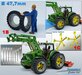Ø 45.7 x 7.5 mm: 2x CULTUUR BANDEN (nr. 1B) met ALUMINIUM DUBBELLUCHT VELGEN, ALU-METALIC Gespoten geleverd 1:32 Farmmodels Custom Line Series.