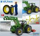Ø 45.7 x 7.5 mm: 2x CULTUUR BANDEN (nr. 1B) met ALUMINIUM DUBBELLUCHT VELGEN, JOHN DEERE GEEL Gespoten geleverd 1:32 Custom Line Series.