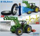 Ø 59.6 x 8.7 mm: 2x CULTUUR BANDEN (nr. 2B)  met ALUMINIUM DUBBELLUCHT VELGEN BLANK geleverd 1:32 Farmmodels Custom Line Series.