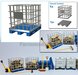 1x LEGE IBC KRAT met KUNSTSTOF PALLET afmeting 38.5 x 32 mm  Materiaal RESIN, BLANK Geleverd  1:32