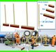 BOUWKIT: 3x BEZEM set + 4x HOUTEN STELEN Ø 1.6-1.7mm Materiaal Resin HOUTKLEUR + ROOD Gespoten geleverd 1:32