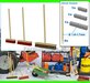 BOUWKIT: 3x BEZEM set + 4x HOUTEN STELEN Ø 1.6-1.7mm Materiaal RESIN + HOUT BLANK geleverd 1:32