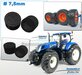 2x CASE IH/ NH Eindvertragingen/ Planeetkappen Ø 7.5 mm  Resin ANTRACIET gespoten geleverd 1:32 Farmmodels Custom Line