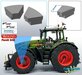 FENDT 942 Wiking VOORAS: 2x Vario Grip Afdekkappen set t.b.v. Luchtsysteem VOORAS t.b.v. Michelin Axiobib2  Materiaal RESIN Blank geleverd 1:32 