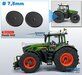 2x Afdekplaat Ø 7.5 mm t.b.v. FENDT 942 Wiking ACHTERAS VELG Michelin Axiobib2 band  Resin, FENDT 942 CHASSIS GRIJS Gespoten geleverd 1:32 Farmmodels Premium Line