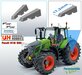 FENDT 618/ 620 UH ACHTERAS: 2x Vario Grip Afdekkappen set t.b.v. Luchtsysteem VOORAS t.b.v. Trelleborg lagedrukbanden Materiaal RESIN Blank geleverd 1:32    761750-V