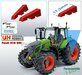 FENDT 618/620 UH ACHTERAS: 2x Vario Grip Afdekkappen t.b.v. Luchtsysteem ACHTERAS t.b.v. Trelleborgbanden Resin FENDT TERRA-RED ROOD Gespoten geleverd 1:32  761750-V