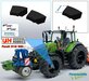 FENDT 618/ 620  UH VOORAS: 2x Vario Grip Afdekkappen t.b.v. Luchtsysteem VOORAS t.b.v. Trelleborg Resin ZWART GLANS Gespoten geleverd 1:32    747740-V