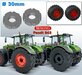 Ø30 mm x 8 mm hoog: 2x FENDT 942 Wiking WIELGEWICHTEN  RESIN  BLANK Geleverd  1:32  Farmmodels Premium Line  