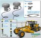 2x TOPCON GPS GNSS X-53i Machine Ontvangers + 20 cm zwarte stroomdraad  RESIN onderdelen BLANK geleverd  1:32                