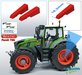 FENDT 728 Wiking ACHTERAS: 2x Vario Grip Afdekkappen set t.b.v. Luchtsysteem ACHTERAS t.b.v. Vredestein TRAXION Mat: RESIN FENDT TERRA-RED ROOD Gespoten geleverd 1:32 