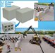 2x STAPELBLOK 3x2 VLAK  Afm. blok: 37.5 x 25 x 25mm  Mat. GRIJS KUNSTSTOF, CONCRETE BETONLOOK Gespoten  1:32    NB2B