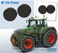 2x Eindvertragingen/ Planeetkappen Ø 10.7 mm (o.a. voor Fendt 930 Gen III) RESIN FENDT GRIJS Geleverd, zelf in de gewenste kleur te spuiten 1:32 