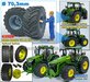 Ø 70.3 x 30.4 mm: JOHN DEERE 7R & 8R Wiking: 2x Michelin Axiobib2 Banden + RESIN Velgen BLANK geleverd 1:32    Farmmodels Premium Line Series  
