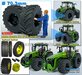 Ø 70.3 x 30.4 mm: JOHN DEERE 7R & 8R: 2x Michelin Axiobib2 Banden + RESIN Velgen ZWART GLANS gespoten geleverd 1:32  Farmmodels Premium Line Series  