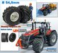 Ø 54.8 x 25.8 mm: MASSEY FERGUSON 9S: 2x Michelin Axiobib2 Banden + Resin Velgen ALU-METALIC gespoten geleverd 1:32  Farmmodels Prem. Line Series 