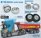 Ø 32.2mm: 2x SCANIA R500 Margemodels ALUMINIUM/ CHROOM VOORAS Velgen ZONDER BAND, Velgen 2-Delig 1:32 Farmmodels Custom Line Series  