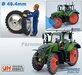 Ø 49.4 x Ø 8.3 mm: FENDT 620 UH: 2x CULTUURBANDEN + ALUMINIUM velgen BLANK geleverd 1:32