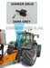 Topdrukcilinder trekhaak / koppeling (FENDT) DONKER GRIJS met pen, speciaal voor de topdrukcilinderset VMR Veenhuis, 1:32            