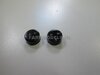 2x Eindkappen resin Ø 10.8 mm voor JD 6125 vooras velgen ZWART Gespoten  (aluminium velgen)    1:32